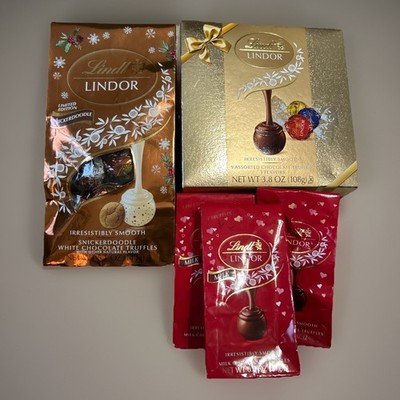 5 Lindt Lindor White Snickerdoodle Milk Chocolate Truffles Assorted Dark Candy