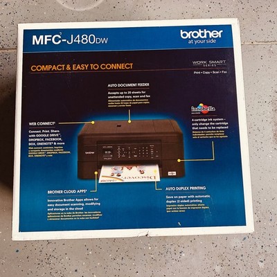 Brand NEW Brother MFC-J480dw Color Inkjet All-in-One Printe