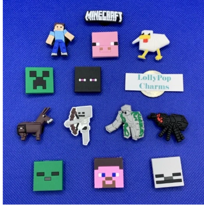 Minecraft shoe charms hot sale