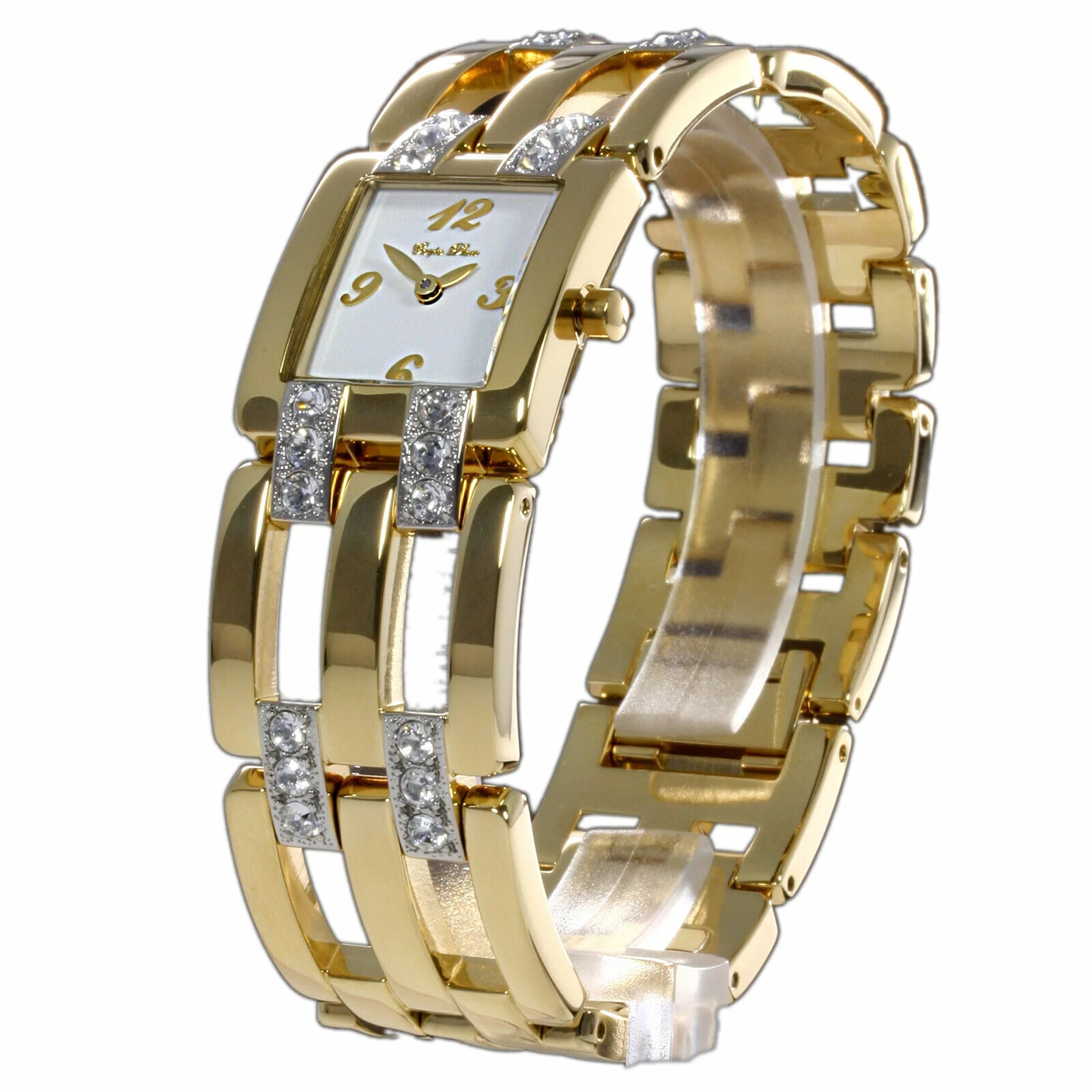 Montres femme Carpe Diem en plaqué or montre bracelet chic avec cristaux Swarovski