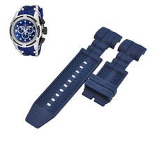 Bolt 14403 26mm Blue Rubber Watch Strap For Invicta