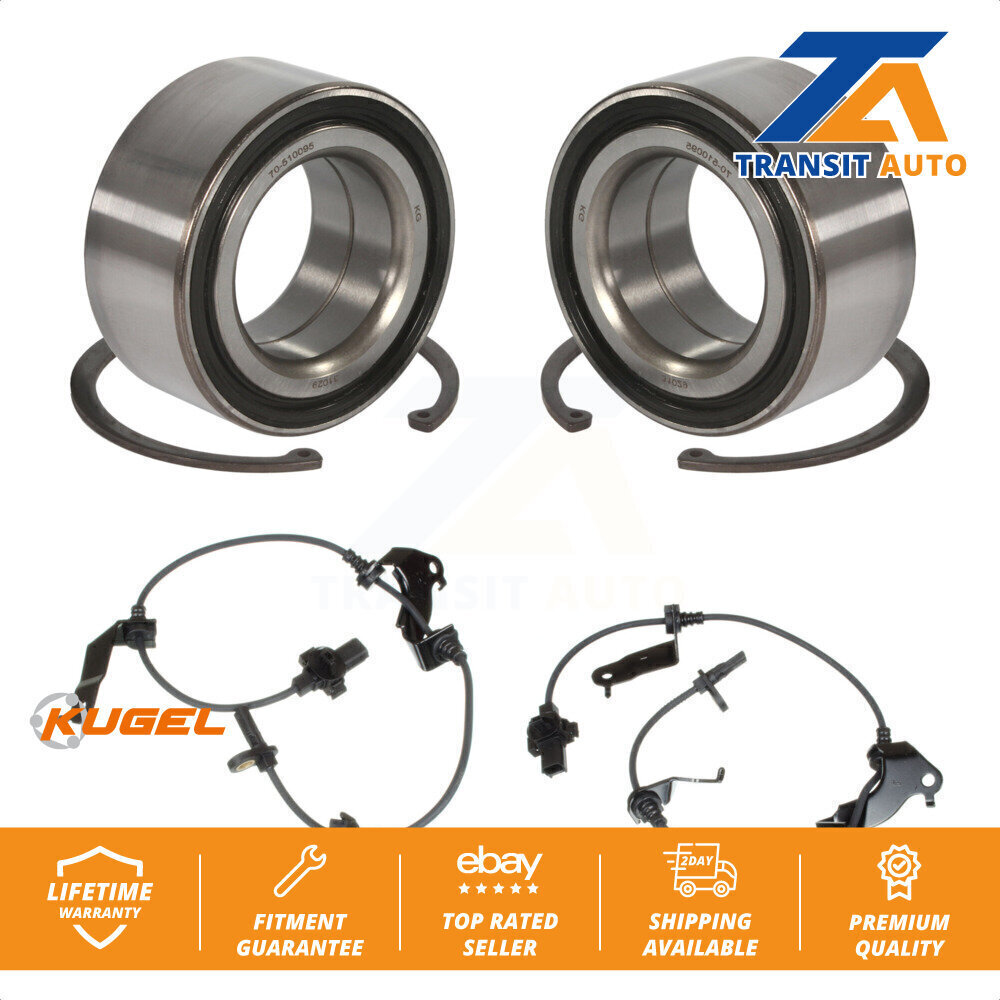 Front Wheel Bearing And ABS Sensor Kit For Honda Crosstour Accord w ...
