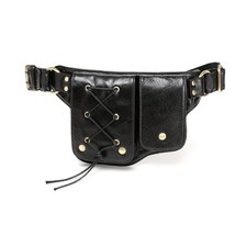 Yvette Leather Leather Waist Purse Fanny Pack (y-brown)