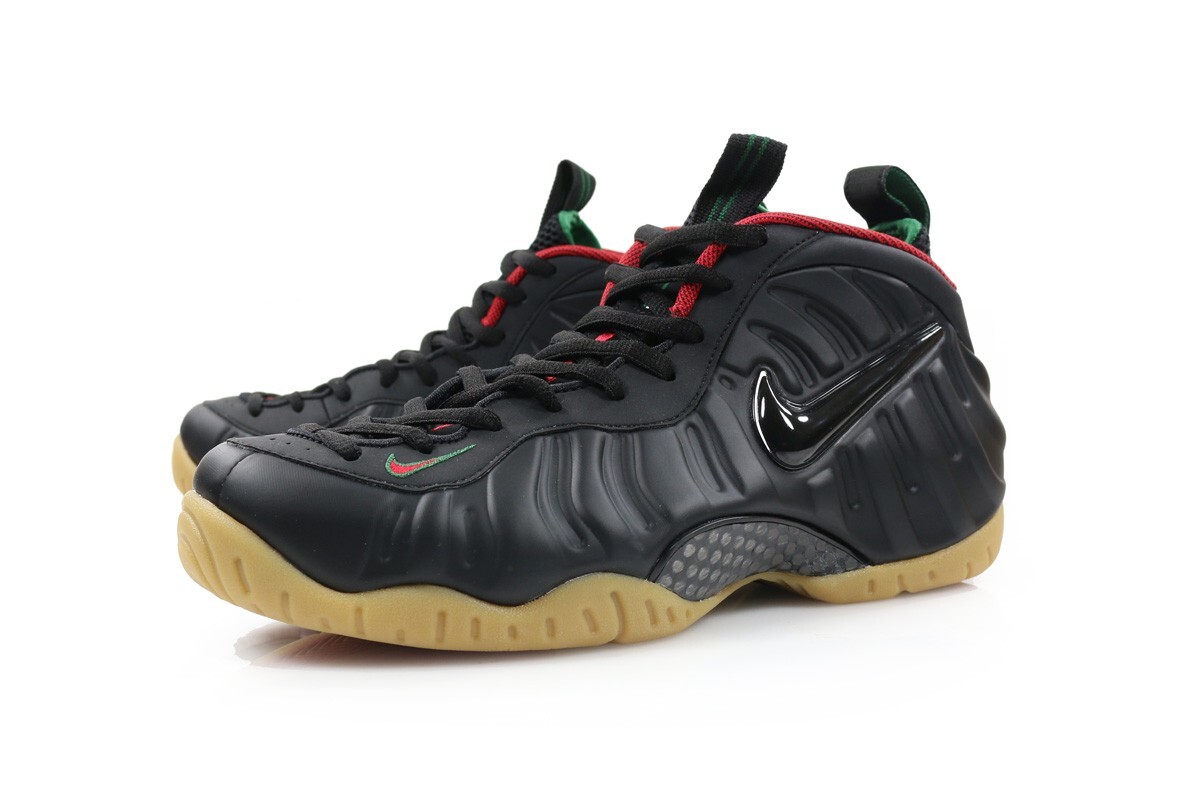 Nike Air Foamposite Pro BLACK/RED/GREEN 624041-004 Men Multiple US