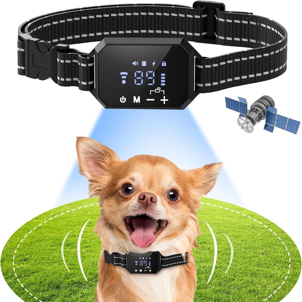 ABHY GPS Wireless Dog Fence System, Electric Dog Fence,Portable