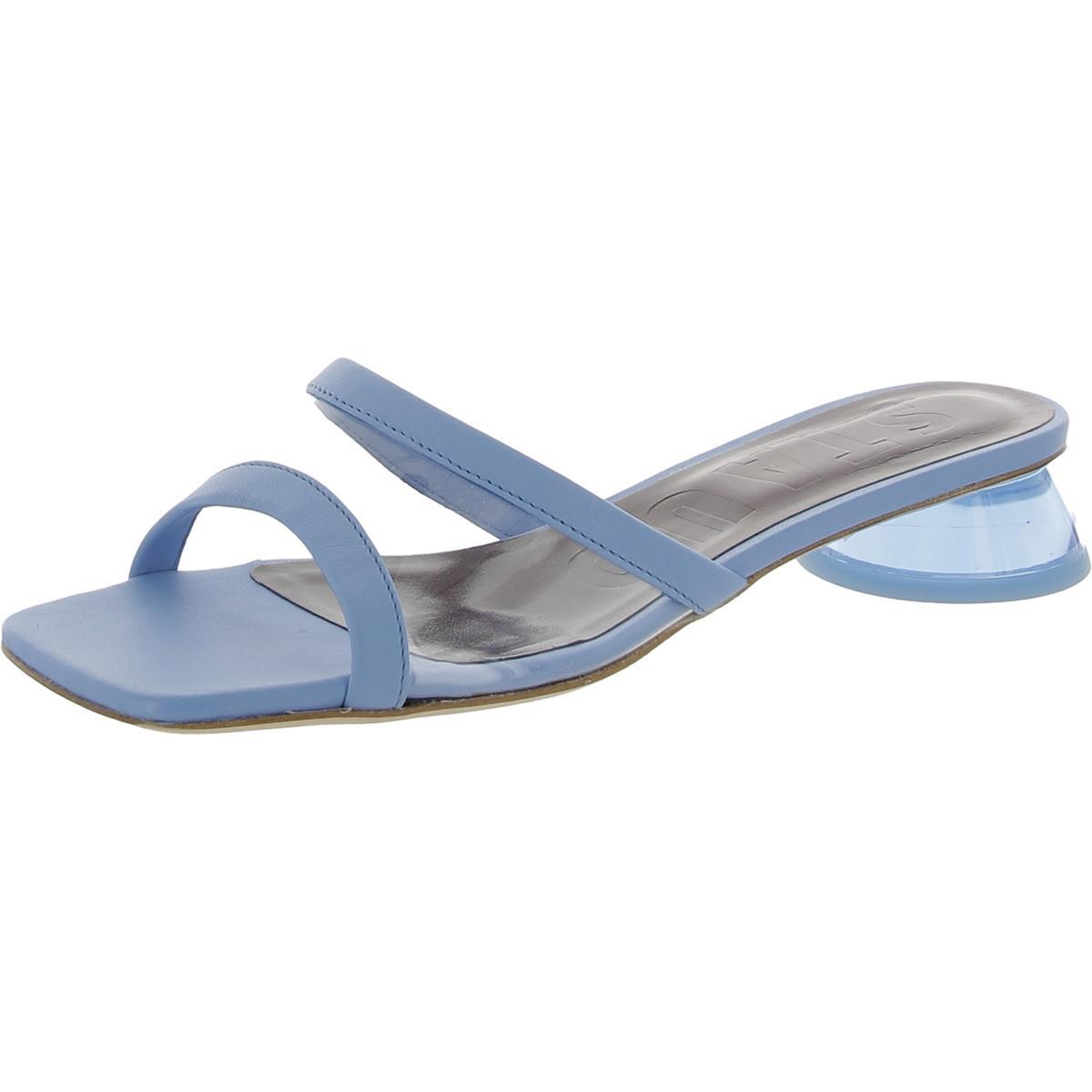 Женские шлепанцы STAUD Simone из синей кожи без шнуровки среднего размера BM BHFO 1876 38290₽