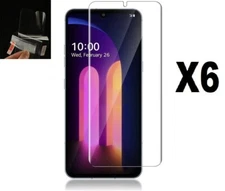Lot of 6-Pack Clear Screen Protector, Film Screen Guard shield for LG V60 ThinQ