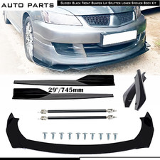 Front Bumper Lip Spoiler Splitter Rear Side Skirt For Mitsubishi Lancer Evo Body Front Bumper Lip Spoiler Splitter Rear Side Skirt For Mitsubishi Lancer Evo Body