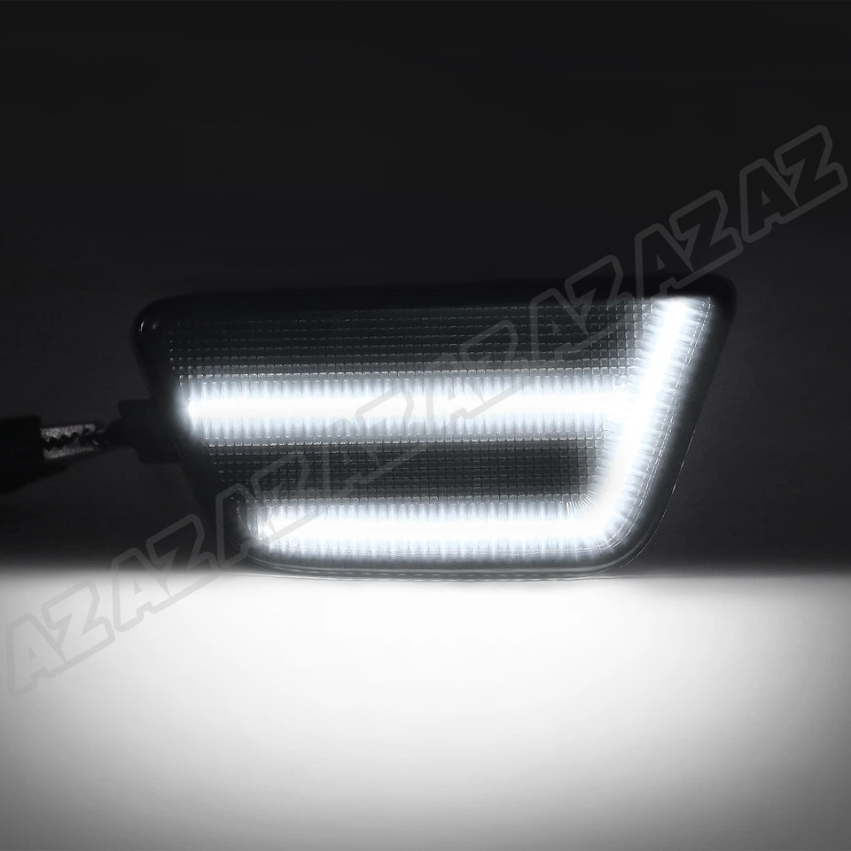 LED White Front Bumper Side Marker Light Smoked For 2011-2016 Chevrolet Cruze — 第 4/4 张图片