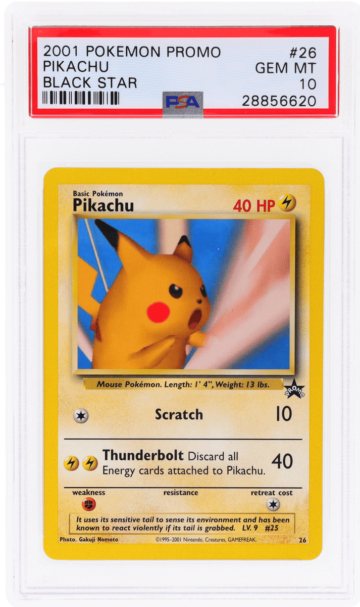 2001 Pokemon Black Star Promo Pikachu #26 PSA 10 | eBay 2001 Pokemon Black Star Promo Pikachu #26 PSA 10 | eBay