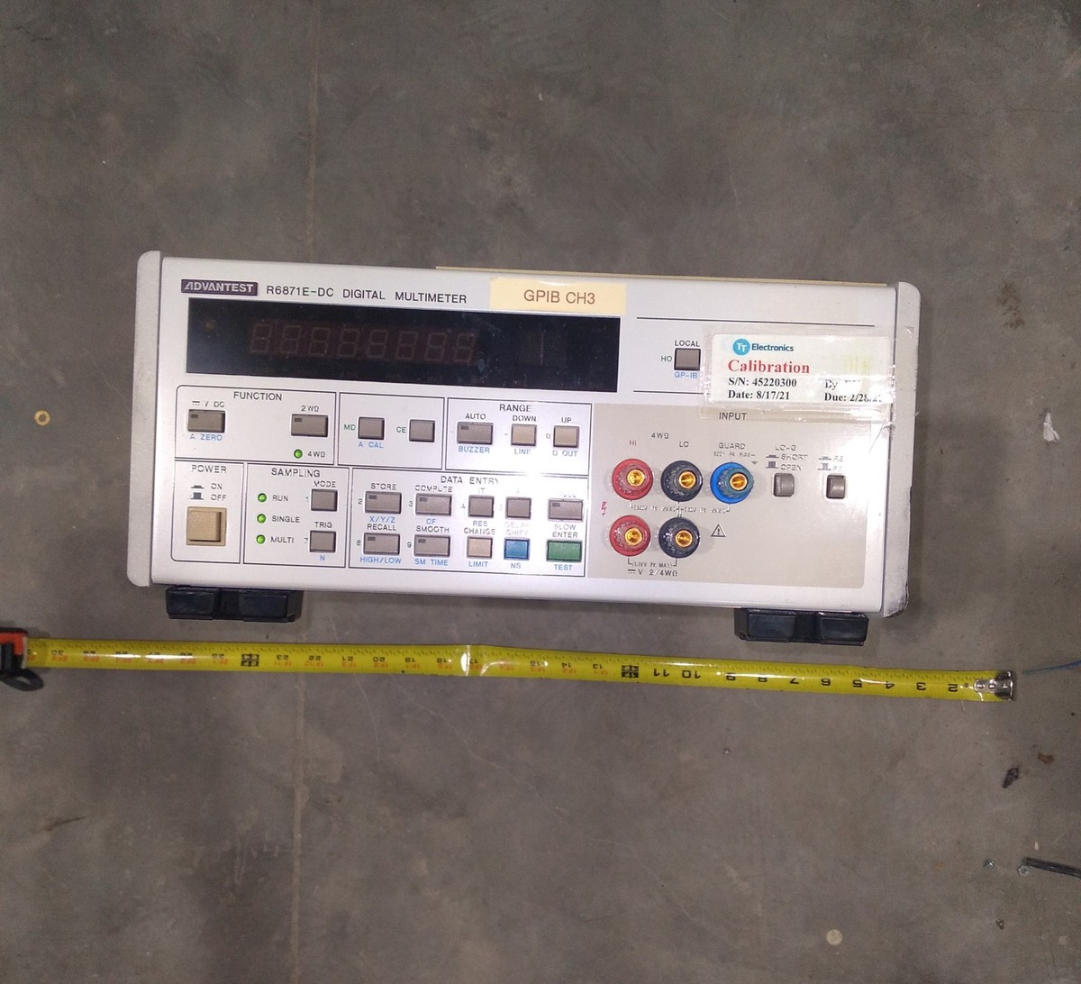 ADVANTEST R6871E 7.5桁 DCデジタルマルチメーター ADVANTEST R6871E 7.5桁 DCデジタルマルチメーター Yahoo!オークション