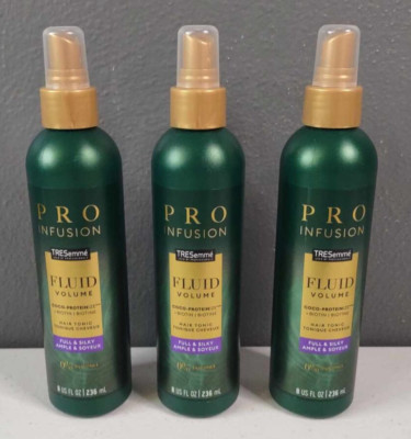 3 Tresemme Fluid Volume Coco-Proteinize Hair Tonic Full & Silky Pro Infusion 8oz