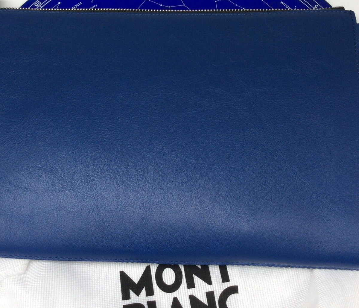 $830 MSRP - Meisterstück Selection Soft clutch 130058 blue | eBay