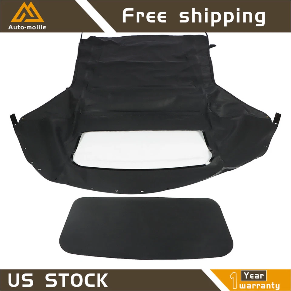 Convertible techo blando negro con ventana de plástico para Chrysler Sebring 1996 1997-2006 Foto 2 de 4