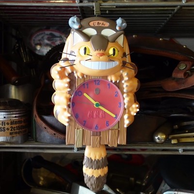 Studio Ghibli My Neighbor Totoro Cat Bus Neko Bus Pendulum Clock Anime GIFT NEW 