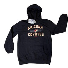 NHL Youth Arizona Coyotes Black Sweater Reebok Hoodie Large 14/16 New
