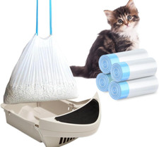 80-PK 12-Gal Cat Litter Bags with Drawstring - Compatible with Litter-Robot 3/4