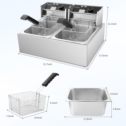 Freidora comercial, freidoras eléctricas de 3400 W - Bild 6 von 12