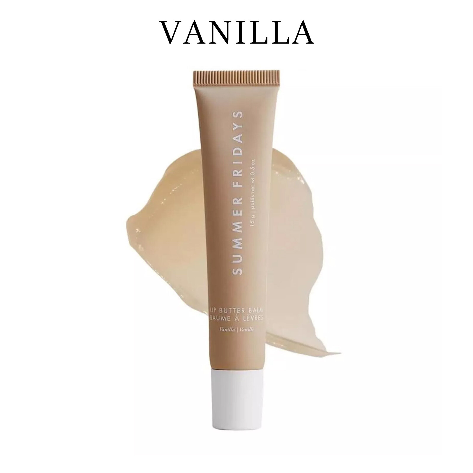 Summer Fridays Lip Butter Balm Vanilla Hydration Shining Sealed Box 0.5 oz/15g