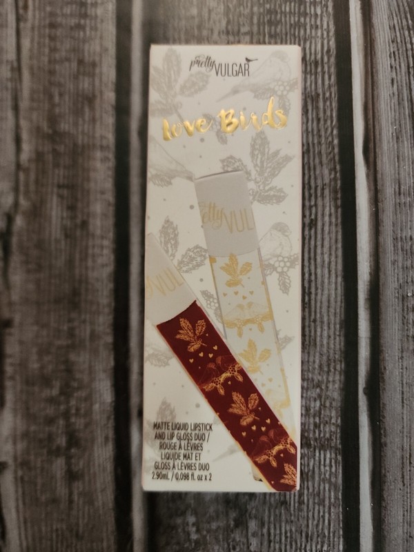 Pretty Vulgar Love Birds Matte Liquid Lipstick and Lip Gloss Duo
