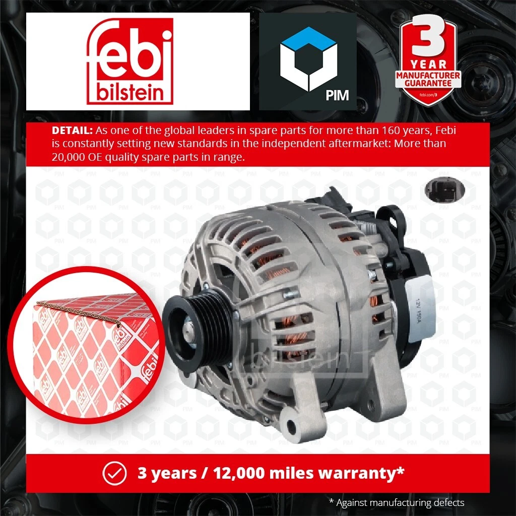 Alternator fits FIAT DUCATO 244 2.0D 01 to 06 RHV 9646321780  