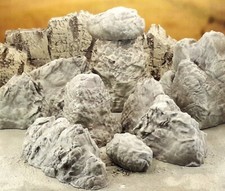 Large Rock Formations for Dioramas or Train Scenery Mountains Unpainted White 