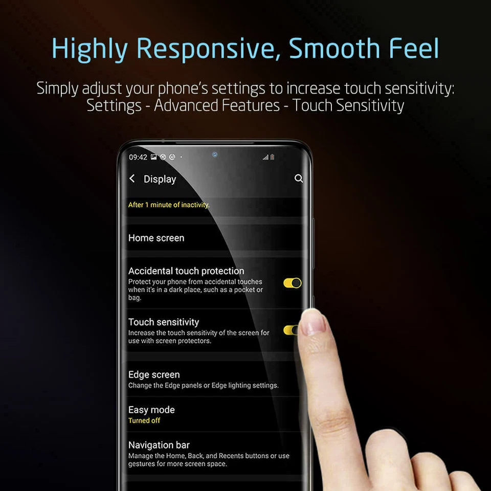 For Samsung Galaxy S24 S23 S21 Ultra Full Glue Tempered Glass Screen Protector - Image 3 of 4