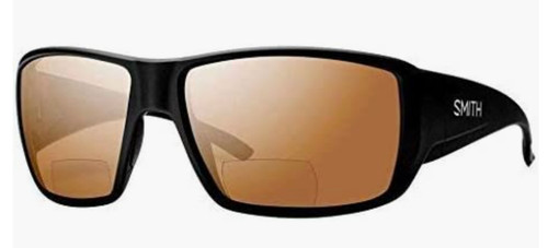 NEW Smith Guides Choice Bifocal 2.50 Sunglasses-Matte Black-Chromapop Copper Plr