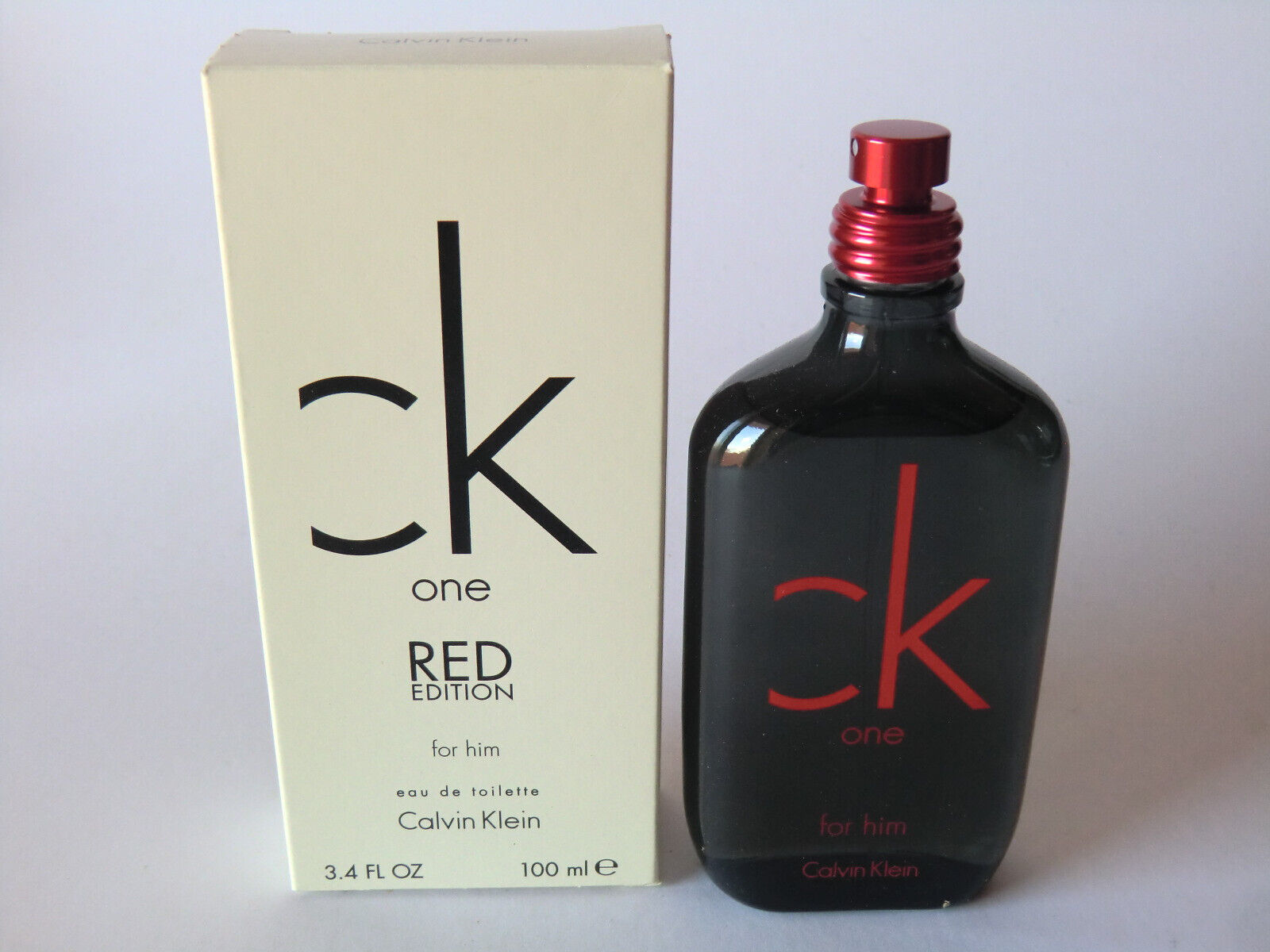 Calvin Klein One RED Edition For Him 2014 Spray 100ml Oz NIB T Boxed |