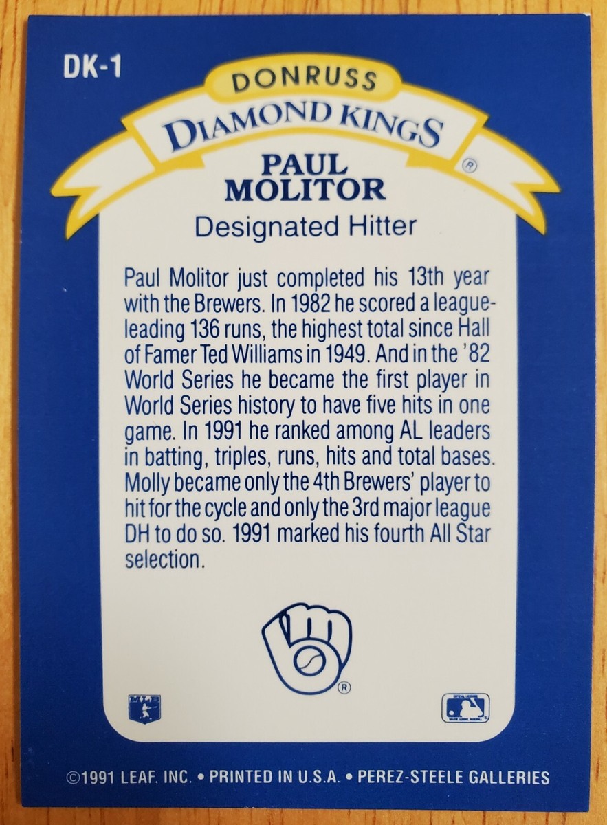 1991 Donruss Baseball Diamond Kings DK-1 to DK-27 Pick your card