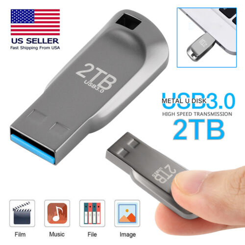 2TB USB 3.0 Flash Drive Thumb U Disk Thumb Memory Stick Pen PC Laptop Storage - Afbeelding 1 van 7