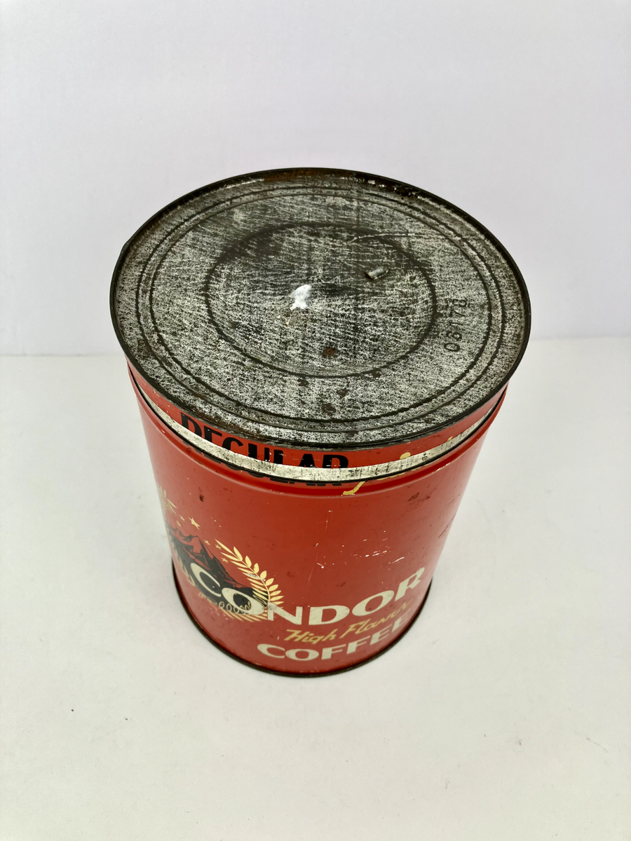 【希少2ポンド】CONDOR High Flavor Coffee ティン缶 Vintage Condor High Flavor Coffee Tin, with lid, 2 lb size, A&P | eBay