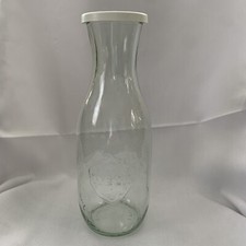Weck Strawberry (1 Liter) Vintage Glass Canning Milk Bottle W/ Lid  (Germany)