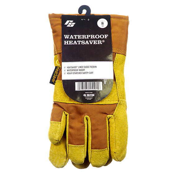 IND Easy-to-use Gloves-Waterproof Heatsaver Max 53% OFF Pigskin Leather Palm-Mens Sma Sz
