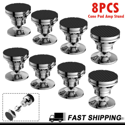 8 Pairs Copper Speaker Spike Isolation Stand With Base Pad Feet Mat
