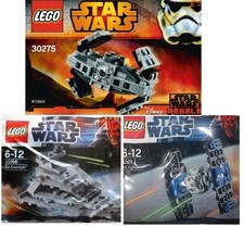 3x LEGO Star Wars Sternenzerstörer 30056 + Tie Jäger 8028 + Tie Advanced 30275