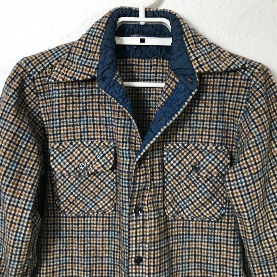 Vintage Pendleton Shirt Youth Large Multicolor Plaid Button Up Long Sleeve Wool - Image 2 of 4