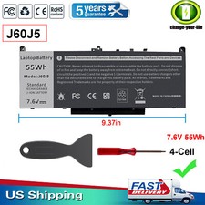   J60J5 Battery For Dell Latitude E7270 E7470 Series Laptop R1V85 451-BBSX 451 US