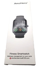 Amzhero Fitness Smart Watch w/ Alexa for Women Men 24/7 Heart Rate Blood Oxygen