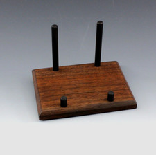 MINERAL DISPLAY STAND, 4 INCH AMERICAN BLACK WALNUT,  MUSEUM QUALITY DISPLAY !