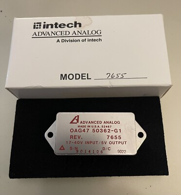 Intech Advanced Analog OAG47 50362-G1 17-40V In  5V Output Converter 7655 9022