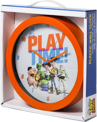 Disney Toy Story Woody Buzz w/ Orange Frame 9" Play Time Wall Clock 662675-6D - 第 2/5 張圖片