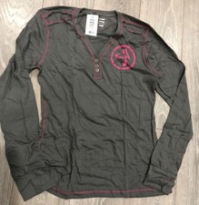 zumba grey warm up long sleeve t shirt ladies top fitness gym training dance