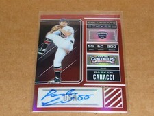 2018 Panini Elite Extra Edition PARKER CARACCI AUTOGRAPH/AUTO RED /100 R116