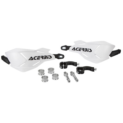 Acerbis Handschützer X-Factory Weiß/Schwarz, Inkl. Anbaukit