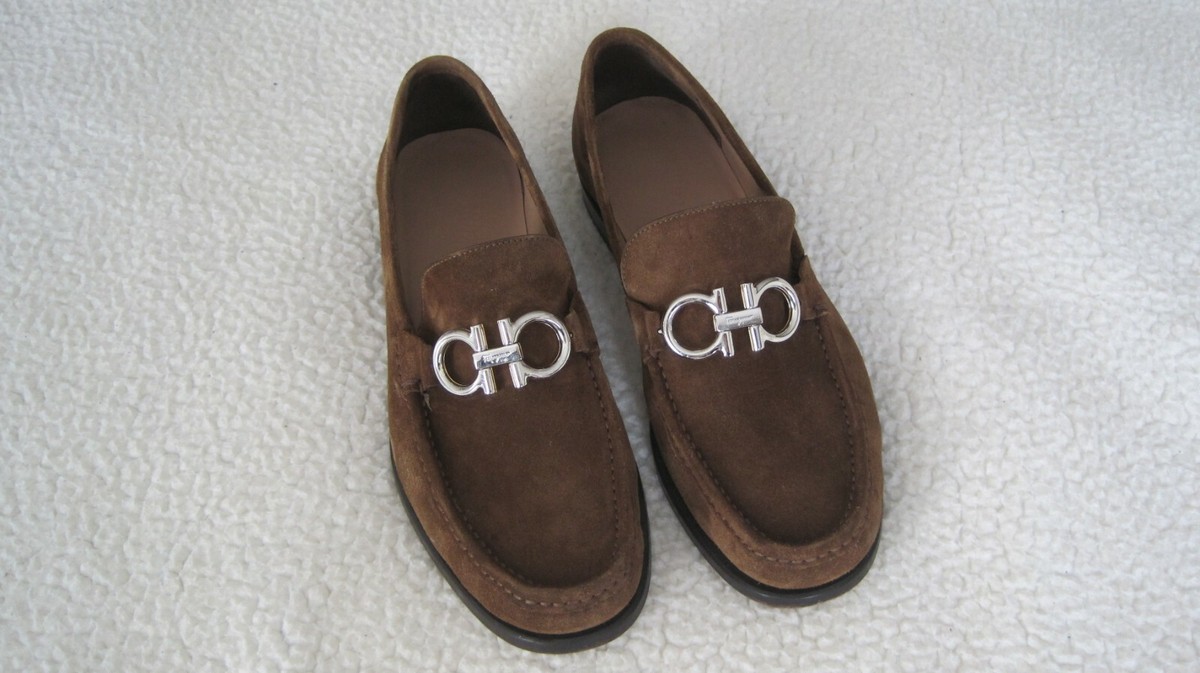 Salvatore Ferragamo Men’s Rolo brown suede Loafer size 9 EE SALVATORE FERRAGAMO ROLO Brown Calf Leather(Suede) Mens  main image 4