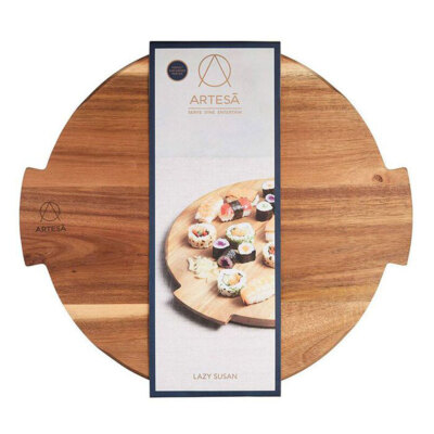 Artesa Wooden Lazy Susan Turntable Platter UK