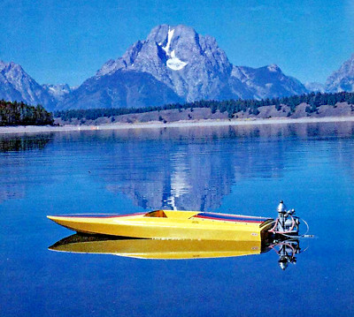 Ski Vee 40 Racing Ski Boat 48'' RC Model Race Ship Boat Printed Plans Templates