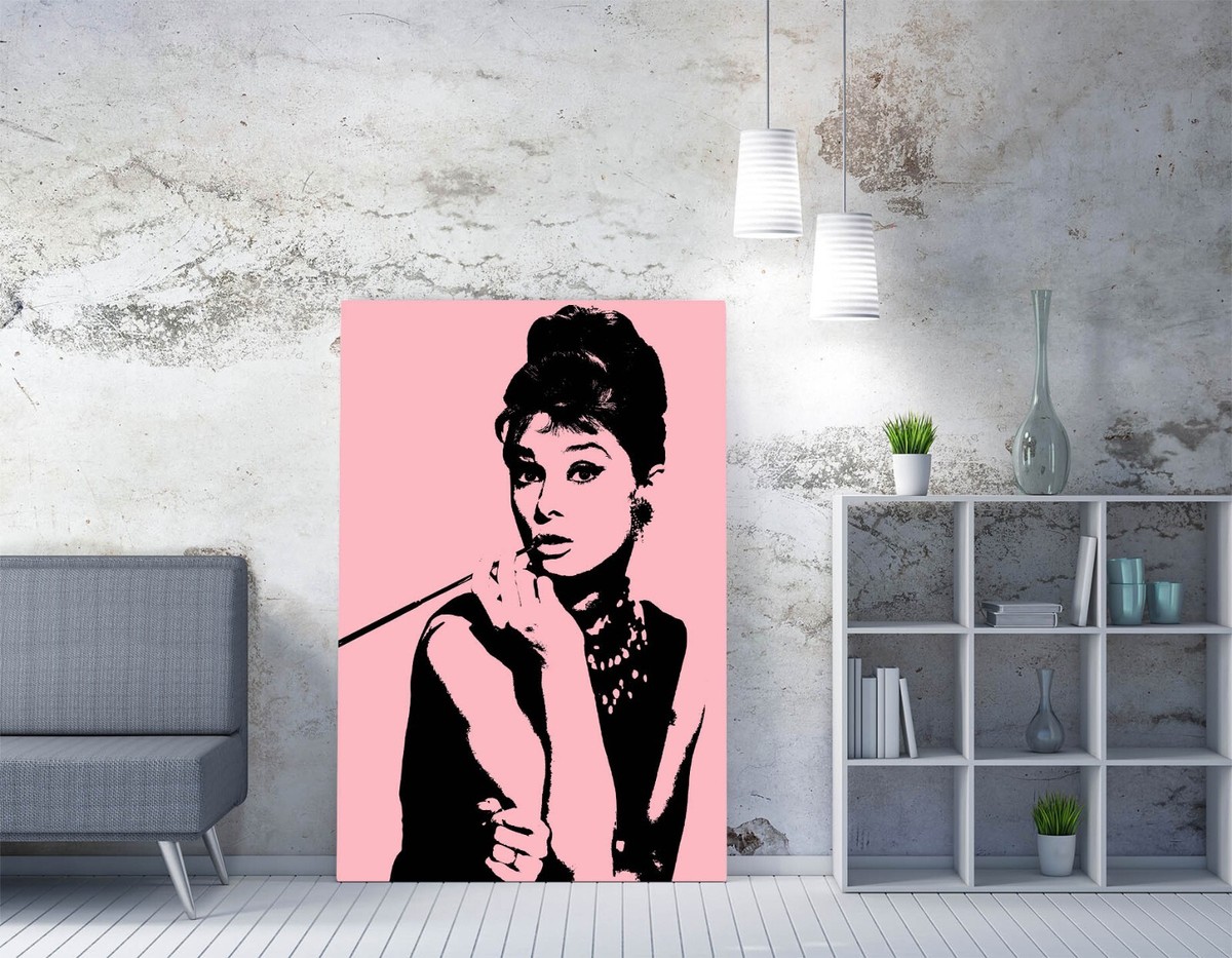 アート・デザイン・音楽 the Audrey Hepburn AUDREY HEPBURN Pop ART Audrey Hepburn Painting Fashion Wall Art
