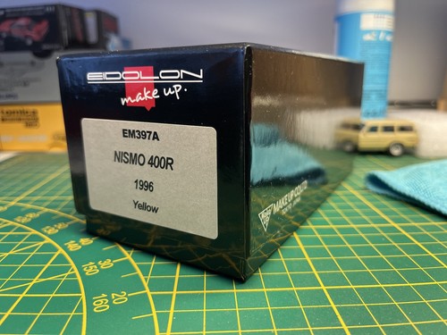Make Up EM397A 1/43 NISMO 400R 1996 Yellow Model Car EIDOLON Skyline Bnr33 Gt-r - Zdjęcie 2 z 4